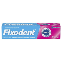 【怡家藥局】Fixodent 假牙黏著劑 假牙粘著膏 原味 2.4 盎司（68 克） 假牙黏著劑