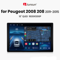 Junsun X7 MAX 13.1“ 2K AI Voice Wireless CarPlay Android Auto Car Radio for Peugeot 2008 208 2012 - 2018 Multimedia autoradio