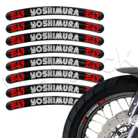 3D Motorcycle Wheel Sticker 16″ 17″ 18″ 21″ Rim Stripe Decal Accessories Waterproof For Yoshimura Honda Suzuki Vespa Yamaha