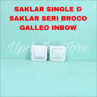 SAKLAR SINGLE BROCO GALLEO INBOW DAN SAKLAR SERI BROCO GALLEO INBOW