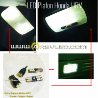 Paket isi 4 Lampu LED Plafon Kabin Honda HRV T10 Super Bright Mobil