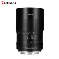 7artisans 60mm F2.8 APS-C Manual Macro Prime Lens For Canon EOS-M M50 M50 Mark II Sony E ZVE10 Fuji FX X-A1/ X-T1 XT30