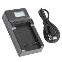 LCD Battery Charger for Panasonic Lumix DMC-3D1, DMC-ZX1, DMC-ZX3, DMC-ZR1, DMC-ZR3 Digital Camera