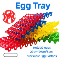 Sarang Telur Plastik Plastic Egg Tray Crates 30-Egg Tray Telur Bekas Telur Stackable Durable Reusabl