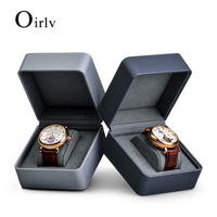 多寶妮新款PU皮手錶盒單個放手錶的收納盒簡約珠寶包裝禮盒定制