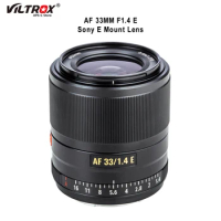 VILTROX 33mm f1.4 Sony E mount lens Auto Focus Lens Portrait Large Aperture Lens APS-C for Sony E mount Camera Lens A6700 ZV-E10