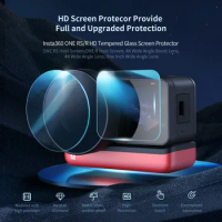 aMagisn HD Tempered Glass Screen Protector for Insta360 ONE RS/R Shatter-Proof Screen Protector Action Camera Accessories