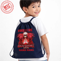 Tas Serut Anak Free Fire Gojo Satoru Anime Custom Nama