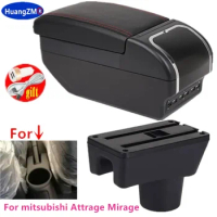 For Mitsubishi Attrage Mirage Armrest For Mitsubishi Mirage Space Star Car armrest Box Retrofit parts car accessorie Storage box