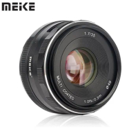 Meike 35mm f1.7 Large Aperture Manual Lens APS-C for Canon EF-M EOS-M M2 M5 M6 M6 Mark II M10 M50 M50 II M100 M200