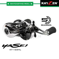 Reel Baitcasting Kaizen Yasei KY 103HL | BC Casting | Max Drag 7Kg | Carbon Drag | 5BB