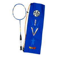 【VICTOR 勝利體育】七龍珠聯名球拍禮盒羽球拍4UG6航海藍金色(A1TKGOKUGB)