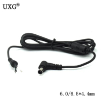 DIY DC 6.5 X 4.4 6.0*4.4mm Power Supply Plug Connector With 1.2meter Cord / Cable For Sony Vaio Laptop Adapter Charger Cable 4FT