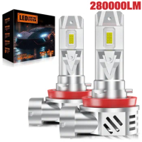 280000LM H11 H8 LED Bulb H9 H16JP Canbus 9005 HB3 9006 HB4 9012 HIR2 Headlight Fog Light CSP for Car Auto Diode Lamp White 6000K