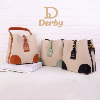 【Derby】撞色款 水桶包、肩背包、手提包 9018