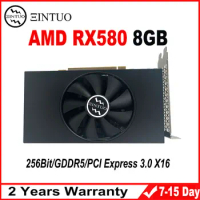 For AMD Radeon RX580 8GB 2048SP Gaming Graphics Card 256Bit GDDR5 6Pin PCI Express 3.0 X16 RX 580 8G Computer Video Card