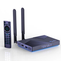 Best selling tv box media player h96 max v58 8K Dual wifi BT Android 12 android tv box