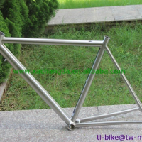 XACD titanium road bike frame with breeze dropouts, lightest titanium racing bicycle frame with 700C wheel, Chinese Ti frame