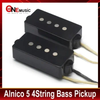 Precision Bass Alnico 5 Pickup 4 String Bass Pickup High Output-11.5K for P Bass With Grey Fiber Bobbin and Brown Enamelled Wire
