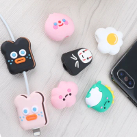 Cartoon Animal Cable Protector For iPhone7 X USB Charging Cute Cable Cord Holder Cable bites Protective Case Cable Decor Cover