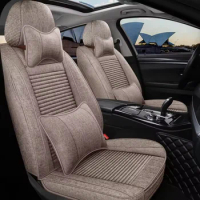 Luxury Leather Fabric Car Universal Sport Car Seat Covers Universal Size truck suv van