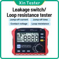 Xin Tester XT5910 Digital Leakage Switch/Loop RCD Resistance Tester Multimeter Trip-out Current/Time Meter With 2.0USB Interface
