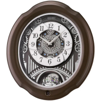 【SEIKO 精工】典雅木質音樂鐘 時鐘 掛鐘 日系 推薦(QXM609N)