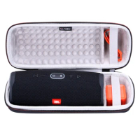 LTGEM Case for JBL Charge 4/JBL Charge 5 Speaker Carrying Case Hard Storage Travel Protective Bag Fits Charger and USB Cable