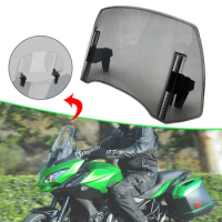 Motorcycle Universal Windshield Spoiler Extension Adjustable Risen Clear Windshi Accessories Fit for Kawasaki BMW Ducati Honda