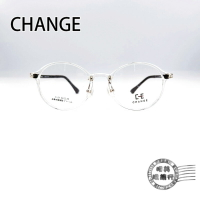 ◆明美鐘錶眼鏡◆ CHANGE鏡框/透明圓框X黑色鏡腳膠框/可加隱藏式前掛/C-27/COL.C29S/韓國製