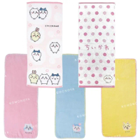 【小禮堂】Chiilawa 吉伊卡哇 棉質長毛巾 34x80cm 吉伊 小八 烏薩奇(平輸品)