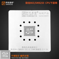 Amaoe High Quality BGA Reballing Stencil for SM8250 SM8250-002 Snapdragon865 CPU IC Chip Tin Planting Soldering net