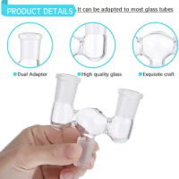 Glass Connecting Adapter for Water Pipe-14/18mm Male