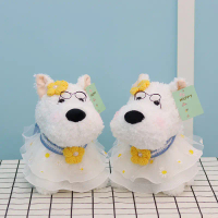 COD Anak Patung Anjing West Highland Comel untuk Berpakaian, Mainan Plush, Patung Anjing Berpakaian,