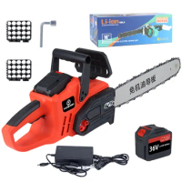 Rechargeable 36V 12/16inch Electric Cordless Chainsaw Landtop Electric Chain Saw Cordless mini Li-ion Chainsaw For Sawing