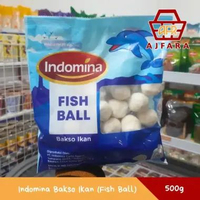 Indomina Bakso Ikan Fish Ball 500g Bakso Ikan Kenyal Enak Dan Halal Sangat Praktis Untuk Menu Shabu 