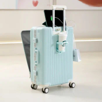 Travel Suitcase Fashion Design Large Capacity Luggage Women Men Carry-On Trolley Luggage 20 22 24 26 Inch Password Suitcase Bag