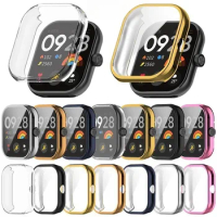 TPU Soft Silicone Case Glass For Redmi Watch 3 Active 3 Lite Smart Watchband Screen Protector Cover for Xiaomi Redmi Watch 3