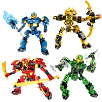 Gift Ninja New Legacy Kai Jay Zane Lloyd Mech Super Armor Robot Figures Building Blocks Kit Bricks Classic Movie Model Kids Toys