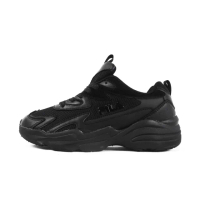【FILA】Wavelet 女 運動休閒鞋 老爹鞋 厚底 復古 舒適 黑(5-J906W-000)
