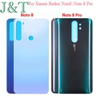 New For Xiaomi Redmi Note8 Note 8 Pro Battery Back Cover 3D Glass Panel For Redmi Note 8 Rear Door Housing Case Adhesive Replace