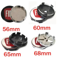 4Pcs 68mm 65mm 60mm 56mm Rim Tire Cover Logo Wheel Center Cap Badge Fit for Fiat Car Styling Parts 500C Auto Accessories