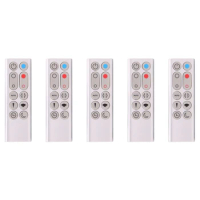 5X Replacement Remote Control HP02 HP03 For Dyson Pure Hot+Cool Link HP02 HP03 Air Purifier Heater And Fan(Silver)