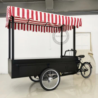 Commercial 3 Wheel Electric Coffee Shop Bike Street Vending Mobile Coffee Truck For Sale Food Cart On Sale