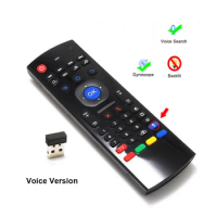 MX3 Backlit Air Mouse Smart Voice Remote Control 2.4G RF Wireless Keyboard For Android TV Box X96 mini H96 MAX