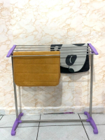 SIERRAHOME, JEMURAN HANDUK SUNNY PAKAIAN STAINLESS STEEL
