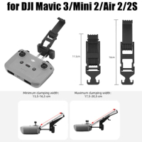 for DJI Mavic 3/Mini 2/Air 2/2S Tablet Holder Remote Control Tablet Bracket Stand Mount Clamp Clip for iPad Mini/Air/Pro Galaxy