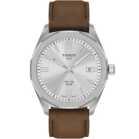 【TISSOT 天梭】官方授權 太陽能手錶 男錶 PRC 100 Solar-39mm 禮物 送禮 推薦(T1514221603100)