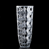 捷克進口波西米亞BOHEMIA水晶玻璃臺面裝飾花瓶鉆石百合花