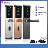 Smart Biometric Fingerprint Lock with Digital Password RFID Card Key Electronic Smart Fingerprint Door Lock